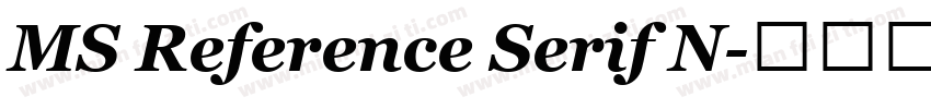 MS Reference Serif N字体转换